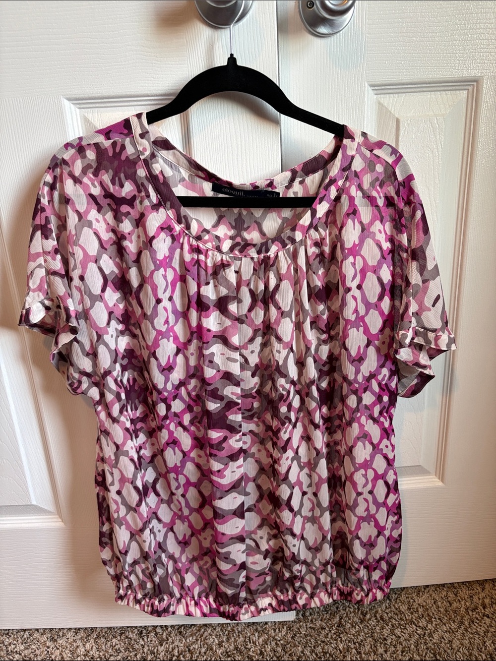 Eloquii - Women’s Short Sleeve Scoop Neck Blouse - 14/16